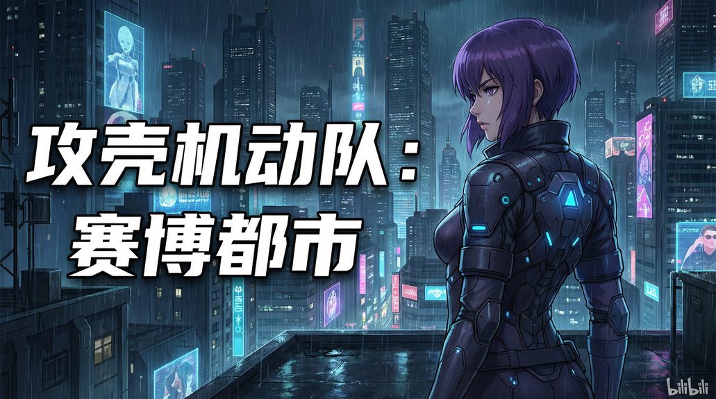 小小绘 - 攻壳机动队赛博朋克动漫